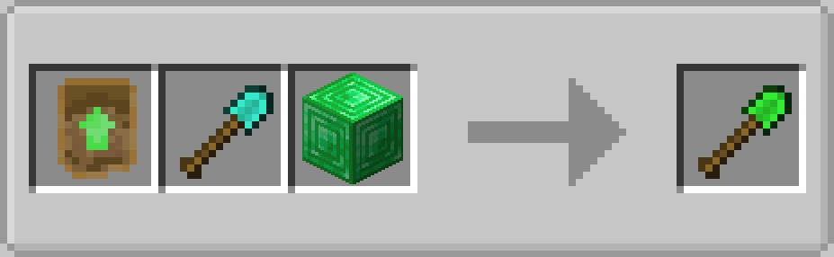 Emerald Shovel Crafting