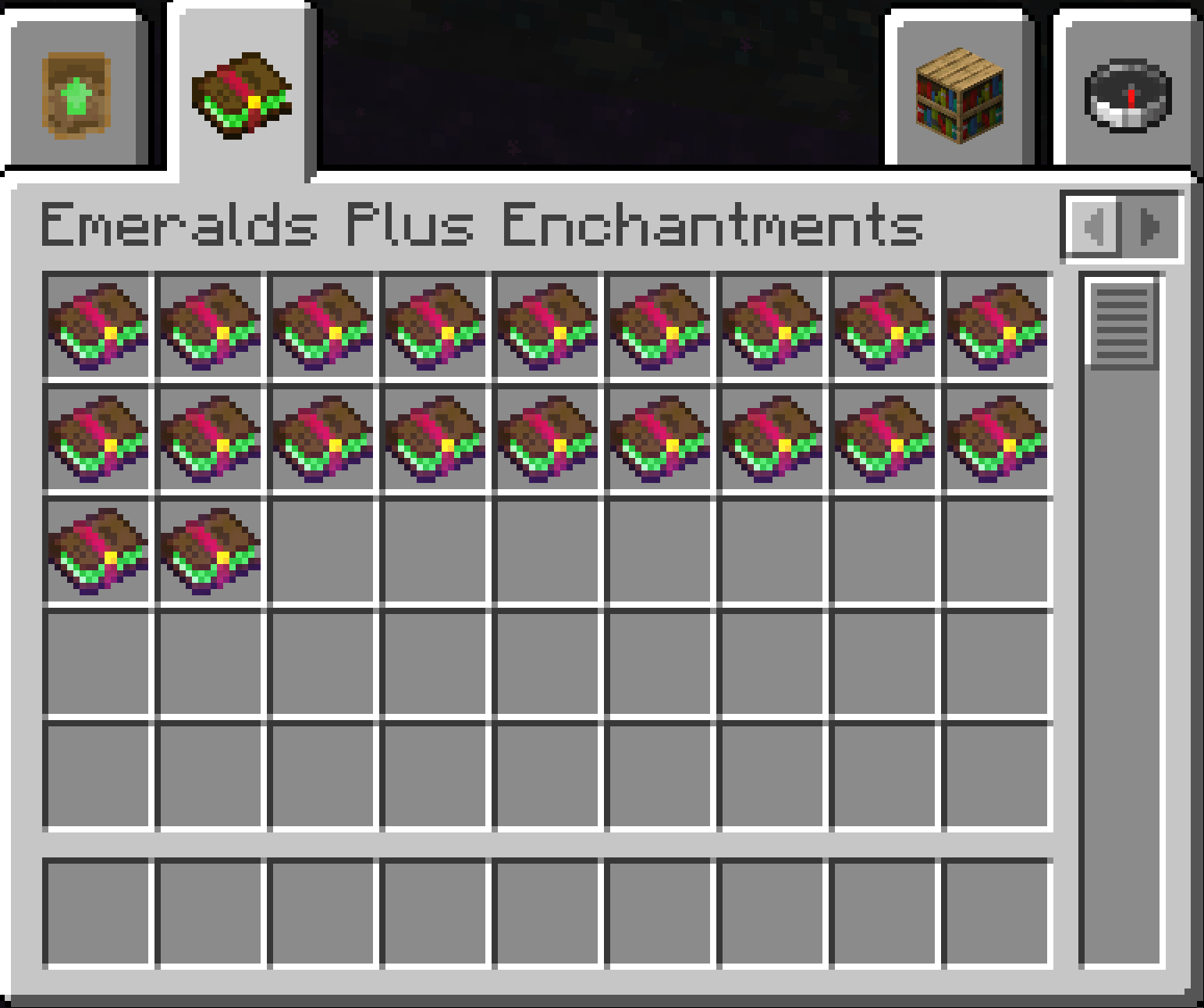New Enchantments Creative Tab